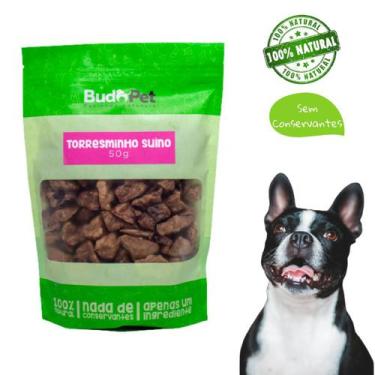 Imagem de Petisco Desidratado Para Cães Natural Budo Pet Torresminho Suino - 50g