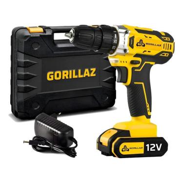 Imagem de Parafusadeira Furadeira Sem Fio Bateria 10Mm Para Madeira Me