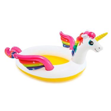 Imagem de Piscina Inflável Spray Unicórnio Místico Infantil 151 Litros Intex