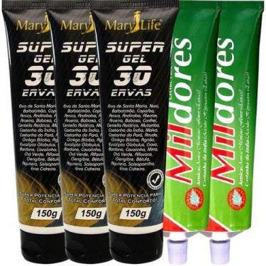 Imagem de Kit 3 Super Gel 30 Ervas 150G + 2 Creme Mil Dores 100G - Bio Instinto