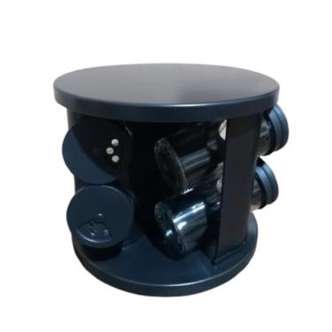 Imagem de Conjunto Porta Temperos Tampa E Suporte Giratório 6 Potes