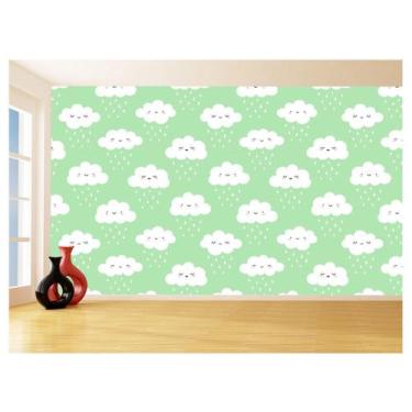 Imagem de Papel De Parede 3D Infantil Nuvens Babê Baby 3,5M Azs305 - Você Decora