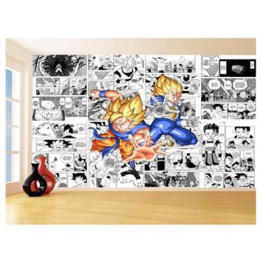 Imagem de Papel De Parede Dragon Ball Goku Página Manga 3,5M Dbz640 - Você Decor