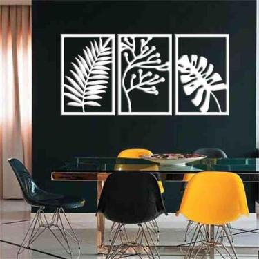 Imagem de Quadro Decorativo Folhas Abstratos Vazado - Mdf 3Mm 002 - Decoarts