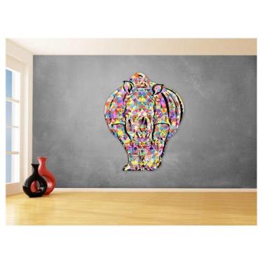Imagem de Papel De Parede 3D Animais Pop Art Rinoceronte 3,5M Pxa520 - Você Deco