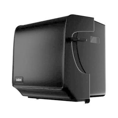 Imagem de Dispenser Preto para Papel Toalha Bobina – Acionamento por Alavanca Manual