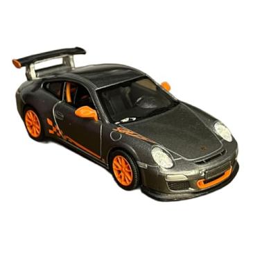 Imagem de Miniatura Carrinho de Ferro Porche 911 GTS 2010 Esportivo CINZA C/LARANJA
