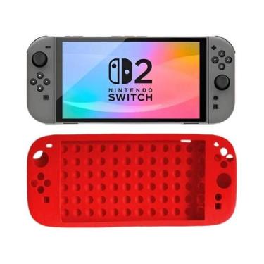 Imagem de Capa De Silicone Colorida Para Console De Jogo Nintendo Switch 2 NS2 C