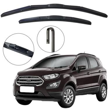 Imagem de Kit Palheta Dianteira Ecosport 2018 a 2021 Limpador de Parabrisa de Silicone