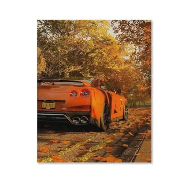 Imagem de HouLaiZhe Jdm Carro Esporte Outono Fallout Posters Tela Estética Sala Decoração de Parede Impressões Galeria Sala Decoração de Parede para Quarto Sala de Estar Escritório 08 x 10 polegadas (20 x 25 cm