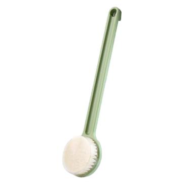 Imagem de Escova Corporal de Banho Escovador com Cabo Longo Cerdas Confortáveis Massager Suave para Escovação Úmida e Seca no Chuv