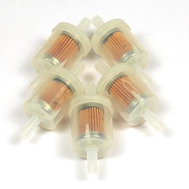 Imagem de Briggs & Stratton 4129 Pacote com 5 filtros de combustível 691035 40 mícrons para motores selecionados com bomba de combustível