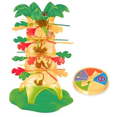 Imagem de Jogo Cada Macaco no Seu Galho Infantil com Roleta Brinquedo de Equilíbrio Estratégia e Coordenação para Crianças 5+ Anos, 1+ Jogadores