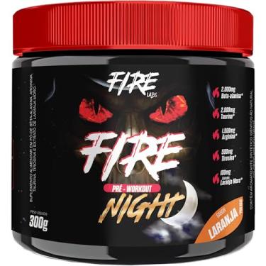 Imagem de Absolut Nutrition, Pré-treino complementado com Beta-alanina, Taurina, Arginina e Tirosina, Sem cafeína, Sabor laranja, Fire Night, 300 gramas