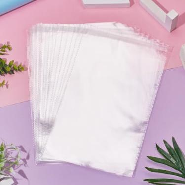 Imagem de 30 peças de sacos de celofane transparentes 32 x 20 cm, sacos seláveis, bolsa de armazenamento retangular, armazenamento doméstico, joias, roupas, lenço, toalha, embalagem, bolsa, itens domésticos