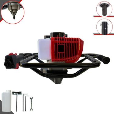 Imagem de Trado Motorizado Sem Broca À Gasolina Anmax GD520B 2 Tempos 52cc 2,2HP 7.000rpm Perfurador de Solo Profissional Com Empunhadura Ergonômica