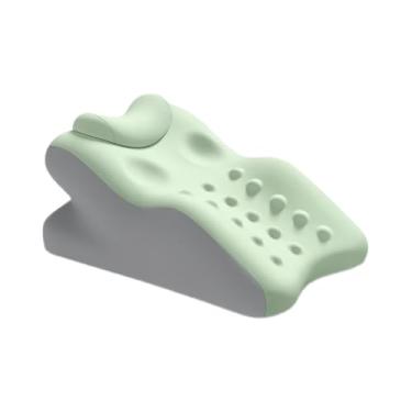 Imagem de YYMIYU Travesseiro de perna de espuma de memória, suporte multifuncional para posição propensa, travesseiro de encosto de leitura de cabeceira (verde maçã)