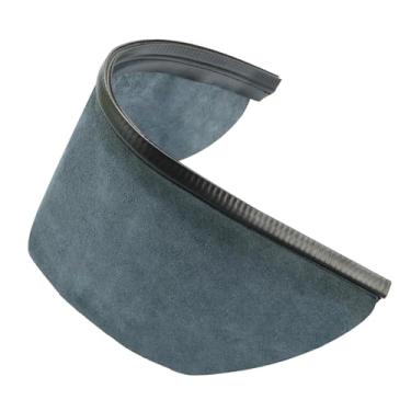 Imagem de Milageto Capacete de soldagem envolvente com protetor de pescoço ao calor, prático para jateamento de areia e polimento, com cobertura de pescoço, Cinza Azulado