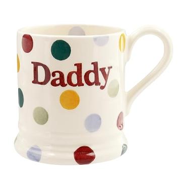 Imagem de Emma Bridgewater Caneca grande de bolinhas Daddy 1/2 litro, caneca de café de cerâmica grande - caneca de grés, cappuccino, latte, café - canecas bonitas, presente de aniversário - caneca de café, dia