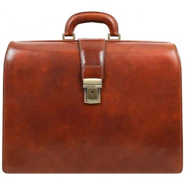 Imagem de Bolsa Maleta de Couro Masculina para Laptop, TIME RESISTANCE, Marrom