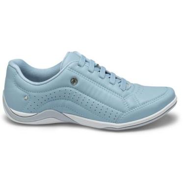 Imagem de Tênis Casual Feminino Kolosh Macio Conforto Palmilha Gel, Azul aço, 36