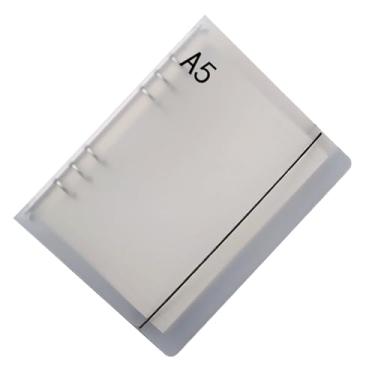 Imagem de Aqur2020 Capa de Encadernação Transparente Com Vários Furos, Pasta Transparente PP Fosco Com Clipes de Encadernação para Papéis de Folhas Soltas, Planejador e Capa de Diário para Estudo (irmão)
