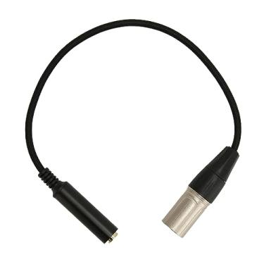 Imagem de TOPINCN Cabo Adaptador de 6,35 Mm para XLR, Plugue de 3 Pinos para Conector de 6,35 Mm para Microfone, para Equipamentos de Gravação de Consoles de Mistura