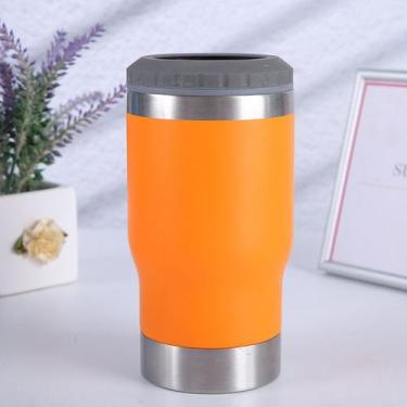 Imagem de Copo Porta Lata Cerveja 6x1 Garrafa Longneck Térmico de Inox Com Abrid