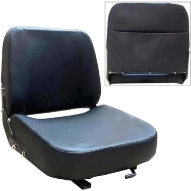 Imagem de MECCTP Assento Universal Para Máquina Com Trilho Deslizante Ajustável E Bolsa Ferramentas, Compatível Tratores, Quadriciclos, Utv, Empilhadeiras, Escavadeiras, Carrinhos De Golfe, Tratores Cortadore