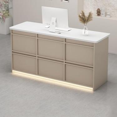 Imagem de Mesa de recepção pequena, mesa de recepção, balcão, balcão de varejo, mesa de recepção com balcão, recepção, balcão de recepção, balcão de loja, mesa de recepção, mesa de recepção em pé