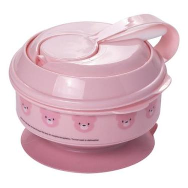 Imagem de Kit pote papinha sopa com amassador ventosa para bebe passeio introduç