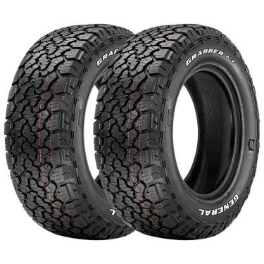 Imagem de Jogo 2 Pneus General Tire by Continental Aro 16 Grabber A/TX 265/70R16 112T - Letras Brancas