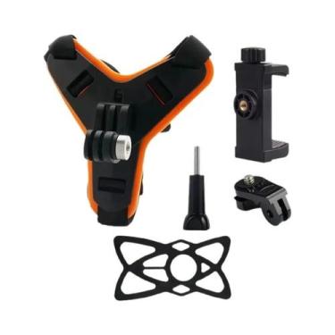 Imagem de Suporte De Capacete Integral Para Motocicleta Para Câmeras GoPro Hero 
