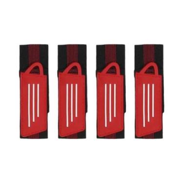 Imagem de Kit Com 4 Presilhas De Proteção Para Calças De Ciclismo - Faixas De To