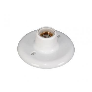 Imagem de Plafon Pvc Soq Porcelana Opl Branco E-27 Blister