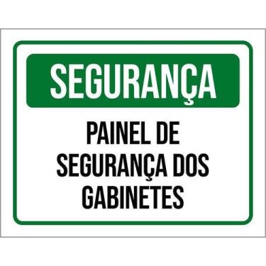 Imagem de Kit 10 Placa Acm De Painel De Dos Gabinetes 18X23 - Sinalizo