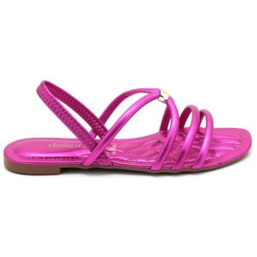 Imagem de Sandalia Dakota Rasteira Metalizado Tira Elástico Calce Fácil Y6221, P