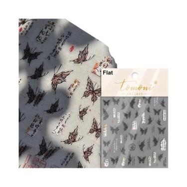 Imagem de Adesivos De Unha 5D Borboleta Vermelha Fênix Andorinha Decalques De Ma