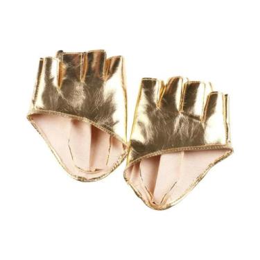 Imagem de Luvas De Couro Femininas Sem Dedos De 11CM Para Performance De Palco, 