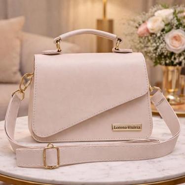 Imagem de Bolsa Pequena Feminina Transversal e de Mao - MH Bolsas, Marfim