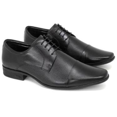 Imagem de Sapato Social Masculino Jota Pe Air Winner com Cadarço Couro Legítimo Tecnologia Air Bag Derby 13109-Masculino