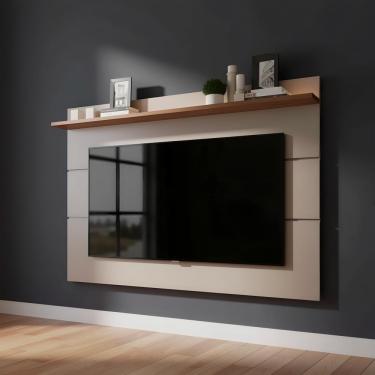 Imagem de Painel Moderno Para Tv Até 65 Polegadas Off White Freijó Off White-freijo
