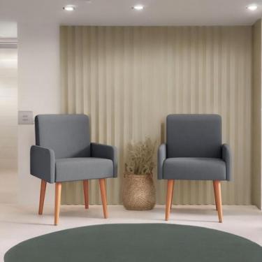 Imagem de Poltrona Rebeca Luxo Decorativa em Veludo p/ Salas Moderna - TB ECOMME