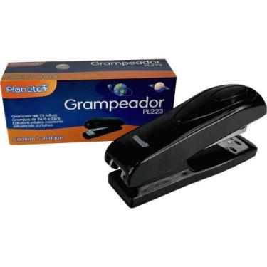 Imagem de Grampeador Plástico PL223 25FLS Preto 24/6-26/6 - VP