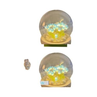 Imagem de Luz Noturna LED De Flor De Tulipa Artificial Feita À Mão, Decoração De