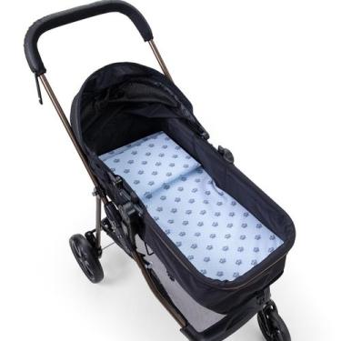 Imagem de 1 Colchonete e Travesseiro para Carrinho de Bebê Conforto e Estilo par