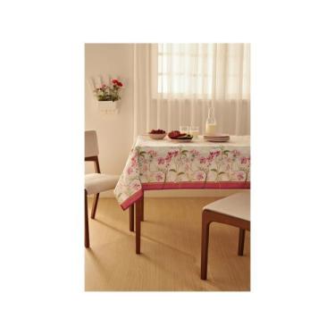 Imagem de Toalha de Mesa POP Estampada 6 Lugares 140x210cm  - Lepper, Rosa, Reta