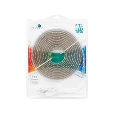 Imagem de Fita De Led Gaya 5050A - Ip65 6000K - 14,4W. Por Metro 110V. 5M - 9027