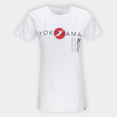 Imagem de Camiseta São Paulo Yokohama Feminina - Alma Tricolor, Branco, GG
