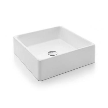 Imagem de Cuba De Apoio Quadrada Docol Cerâmica 390x390x140MM Branca Para Lavabo